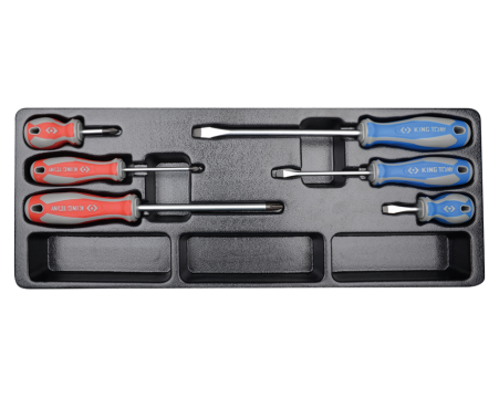 Slotted and PHILLIPS® screwdriver module set - 6pc